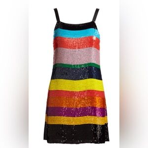 Alice + Olivia Bridget Sequin Mini Dress